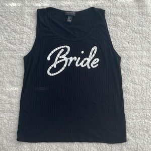 Forever 21 Black Ribbed Bride Tank Top